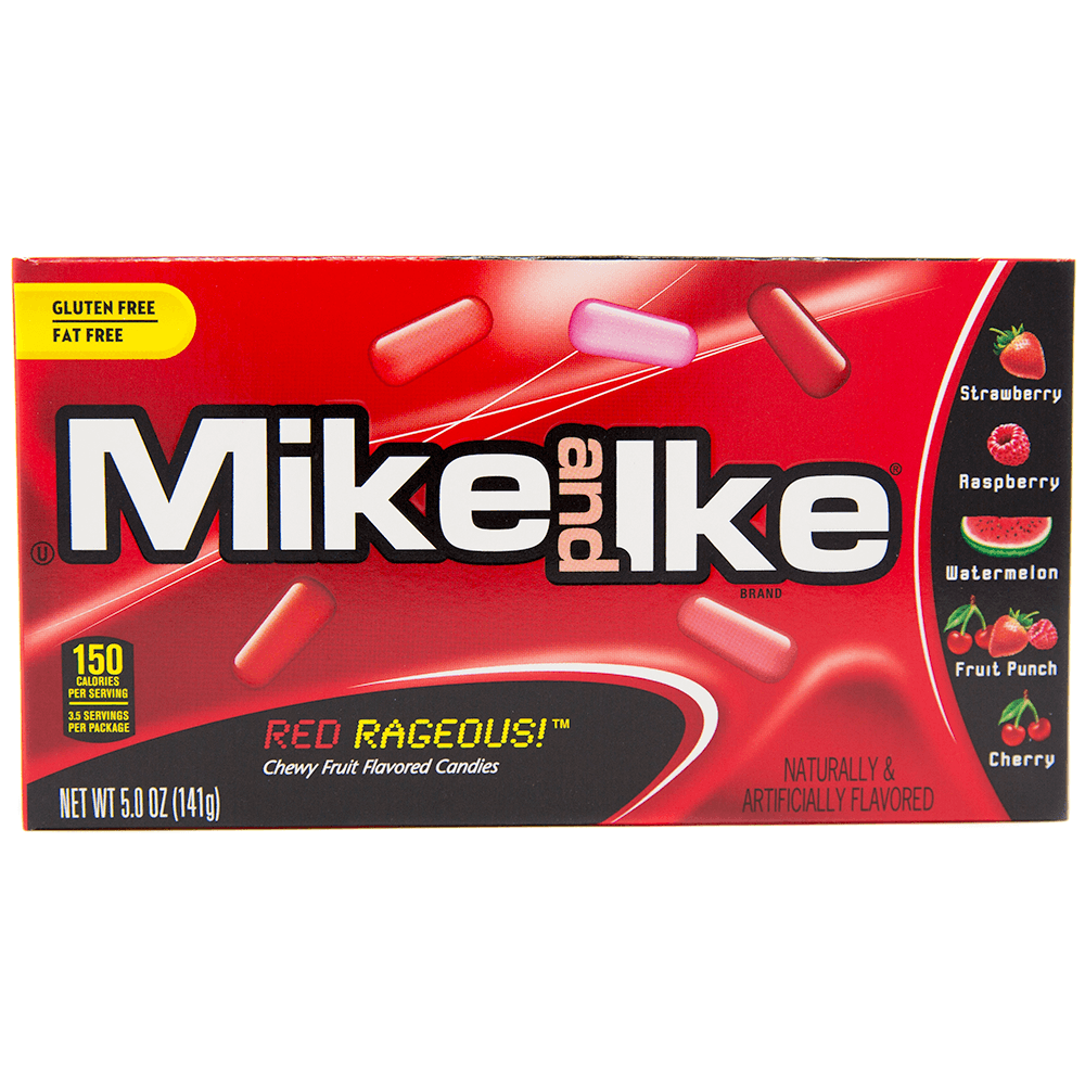 Mike & Ike Red Rageous 141g BEST BEFORE 10/2022
