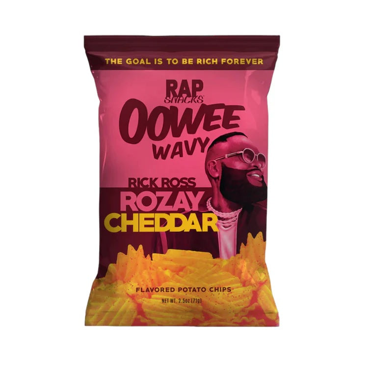 Rap Snacks Oowee Wavy Rick Ross Rozay Cheddar - 71g