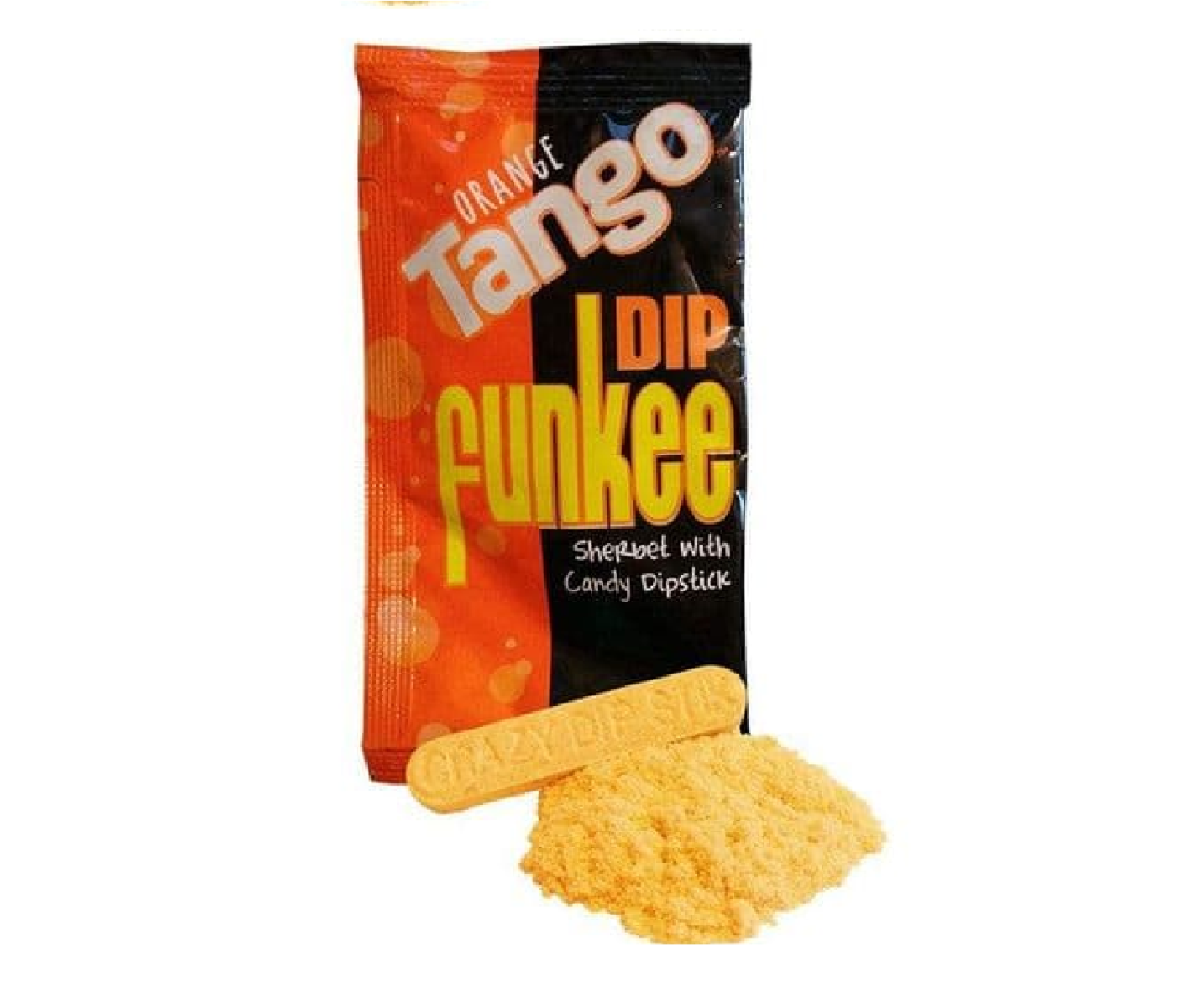 Tango Funkee Dip Sherbert with Candy Dipstick - 15g Orange